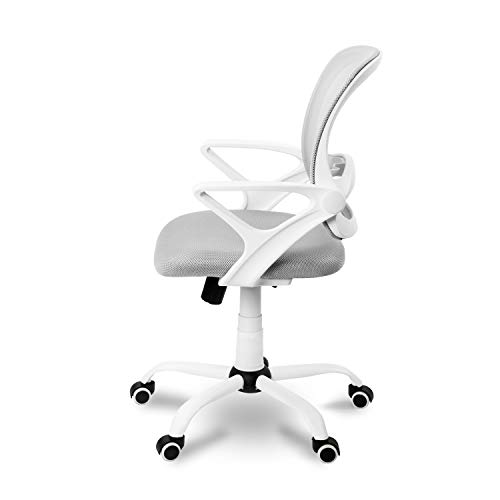 Adec - Brisa, Silla de Escritorio giratoria, Silla de Oficina, Silla despacho con Ruedas Color Gris Claro, Medidas: 60 x 93-101 x 60 cm de Fondo