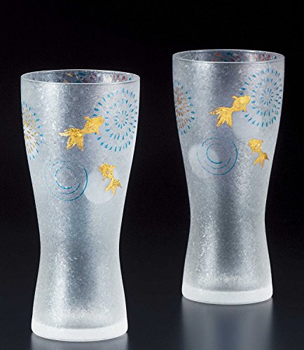 Aderia Japan - Juego de 2 Vasos de Cerveza (Cristal S-6269)