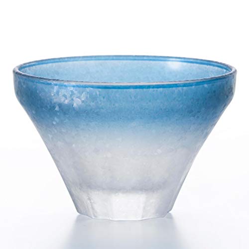 ADERIA S-6332 Juego de par de cristal Fuji azul y rosa, caja de regalo, fabricado en Japón