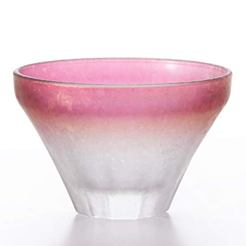 ADERIA S-6332 Juego de par de cristal Fuji azul y rosa, caja de regalo, fabricado en Japón