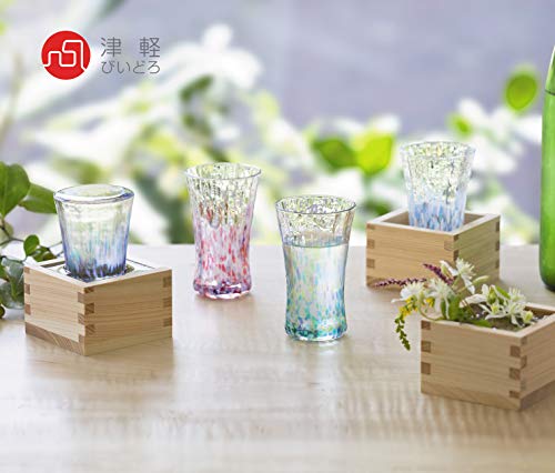 ADERIA Tsugaru Bidoro F-71961 - Vaso de sake japonés (90 ml, fabricado en Japón (Tsuyukusa)