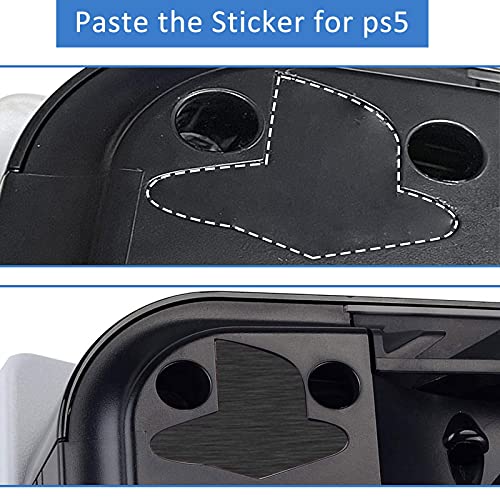 Adhesivo con el Logotipo de PS5 Adhesivo de galvanoplastia con el Logotipo de PS5 Adhesivo de 7 Colores Que no Deja Marcas Adhesivo de Consola PS5 Calcomanía Película de Host de Piel Compatible con