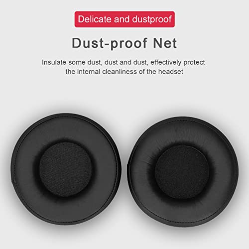 Adhiper Almohadillas de repuesto para auriculares SteelSeries Siberien 650, espuma viscoelástica y piel, color negro