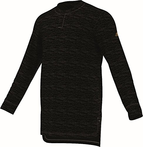 adidas Baloncesto League Chaos Manga Larga, Hombre, Color Black/Utility Black, tamaño Medium