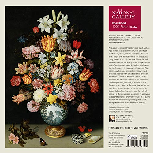 Adult Jigsaw Puzzle National Gallery Bosschaert The Elder: A Still Life of Flowers: 1000-piece Jigsaw Puzzles