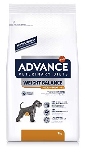 ADVANCE Veterinary Diets Weight Balance Medium/Maxi - Pienso Para Perros Adultos Con Problemas De Sobrepeso De Razas Medianas y Grandes - 12 kg