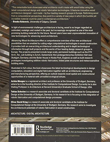 Advancing Wood Architecture: A Computational Approach