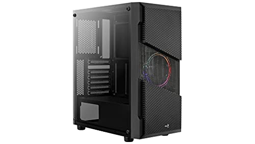 AeroCool ACCM-PV20013.11 Menace Saturn FRGB - Caja para Ordenador con Ventana de Cristal