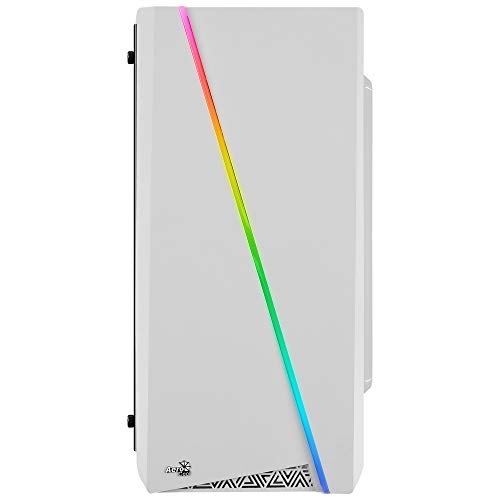 Aerocool Cylon Mini, caja PC Micro ATX blanco RGB 13, ventana, ventilador 8cm