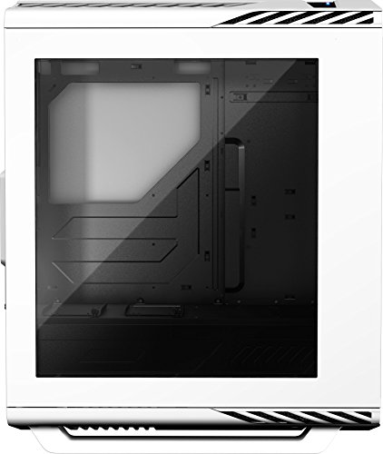 Aerocool P7C1WH - Caja gaming para PC (ATX, Semitorre, LED 8 colores, incluye ventilador trasero 12 cm, ventana transparente, 7 ranuras de expansión, 2 x USB 2.0/3.0, audio HD) blanco