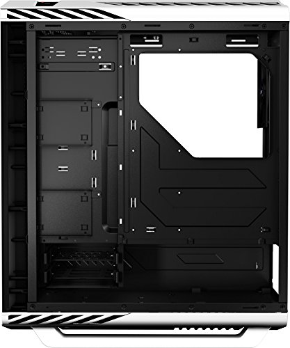 Aerocool P7C1WH - Caja gaming para PC (ATX, Semitorre, LED 8 colores, incluye ventilador trasero 12 cm, ventana transparente, 7 ranuras de expansión, 2 x USB 2.0/3.0, audio HD) blanco