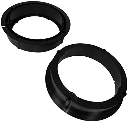 AERZETIX: 2 Adaptadores soportes de Altavoces - 165mm - Puertas Delanteras/Traseras - Estante Trasero Lateral – para Automóvil
