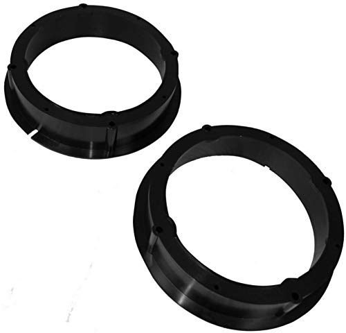 AERZETIX: 2 Adaptadores soportes de Altavoces - 165mm - Puertas Delanteras/Traseras - Estante Trasero Lateral – para Automóvil