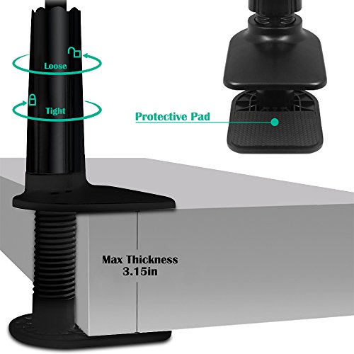 AFUNTA Soporte perezoso de cuello de cisne para iPhone, GPS, Samsung, LG, Blackberry, rotación de 360 grados, brazo flexible de 27,5 pulgadas Negro