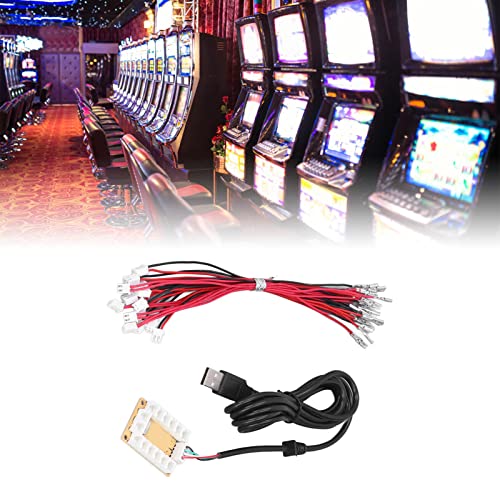Agatige Codificador USB, Controlador de Juegos genérico Zero Delay, Juegos de Lucha para PC, Accesorios de codificador de USB a Joystick
