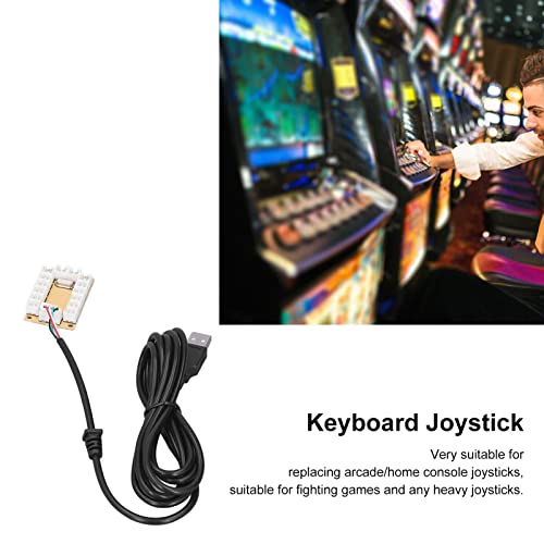 Agatige Codificador USB, Controlador de Juegos genérico Zero Delay, Juegos de Lucha para PC, Accesorios de codificador de USB a Joystick
