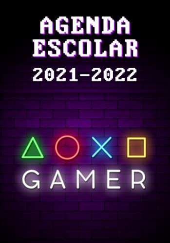 Agenda Escolar 2021-2022: Especial Para Jugadores Con Ilustraciones | Dia Por Pagina | A5 | Ideal para Estudiantes de Primario Secundaria y Preparatoria