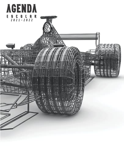 Agenda Escolar 2021-2022 Fórmula 1: Agenda 2021 2022 semana vista | Planificador semanal formula 1 para niñas y niños | material escolar Ideal para ... colegio secundaria | Portada Coche deportivo