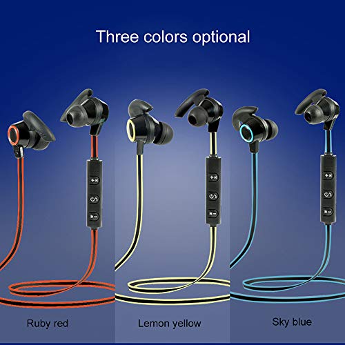 ahanzhu Bluetooth Headset Sports Wireless Small Horn Stereo In-Ear, Running Sports Earbud Headphones Wired