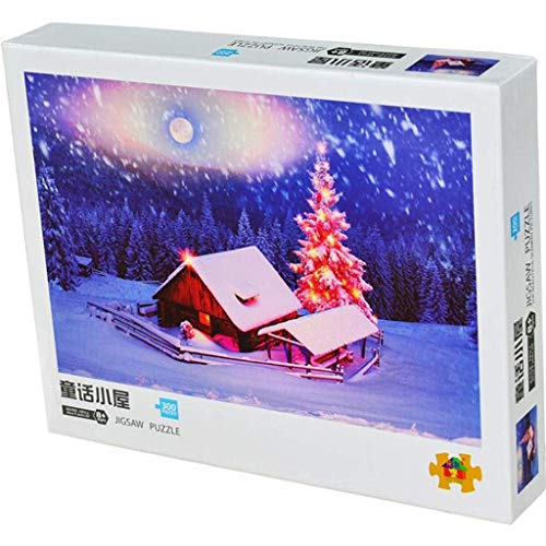 AI LI WEI Niños Adulto Adulto descompresión Puzzle Juguete Fairy Cottage 300 PC Jigsaw Puzzle Papel Puzzle Juego for niños 20x14.17 Pulgadas Inicio Entretenimiento