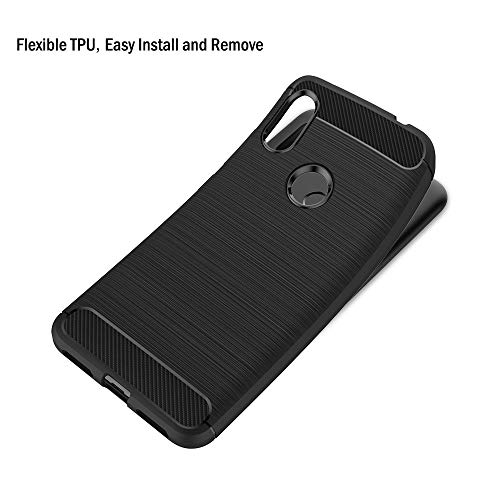 AICEK Funda Xiaomi Redmi Note 6 Pro, Negro Silicona Fundas para Redmi Note 6 Pro Carcasa Xiaomi Redmi Note 6 Pro Fibra de Carbono Funda Case (6,26 Pulgadas)