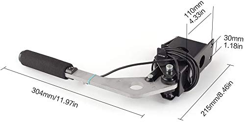 AIHOUSE USB SIM Handbrake PC Windows para Juegos de Carreras G25 G27 G29 T500 Rally de Suciedad, reemplazo de Altura Ajustable fácil Instalar,Rojo