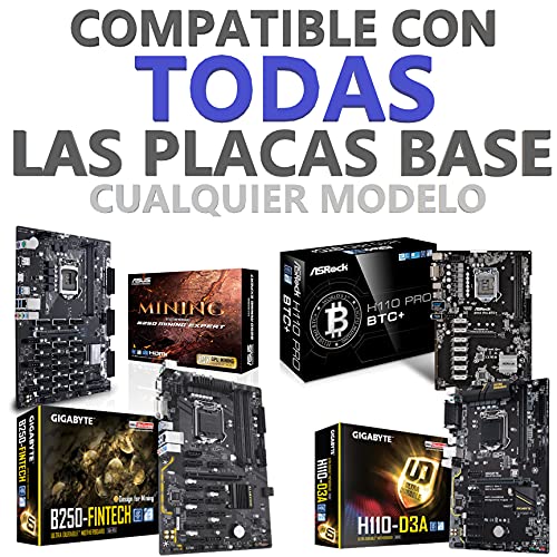 Aiyas3D [6 Unidades] PCI Riser Lock Clip - Asegurar Extensor 1x PCI mineria Ethereum, Bitcoin, Ravencoin a la Placa Base/Evita desconexiones! / Mining Rig AMD RX 570, 580, 470, RTX 3060ti, 3080, 3070
