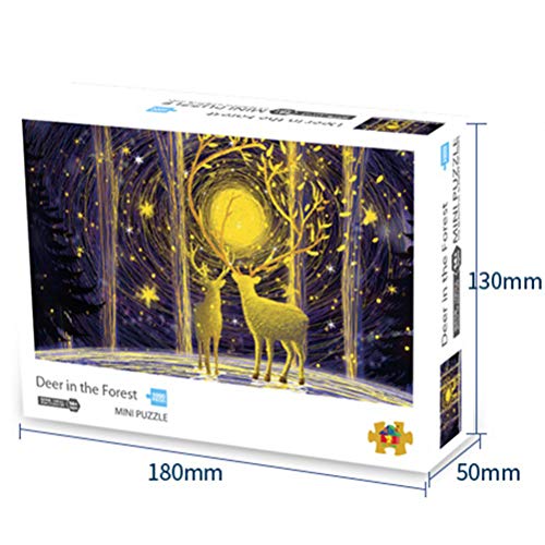 Akemaio 1000 PC de interés Vistas Jigsaw Mini Puzzles Adultos niños Cartón Juegos de Puzzles educativos del Rompecabezas de descompresión del Juguete