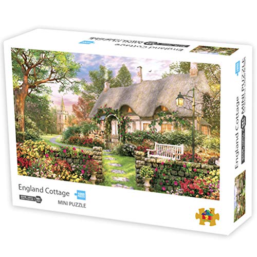 Akemaio 1000 PC de interés Vistas Jigsaw Mini Puzzles Adultos niños Cartón Juegos de Puzzles educativos del Rompecabezas de descompresión del Juguete