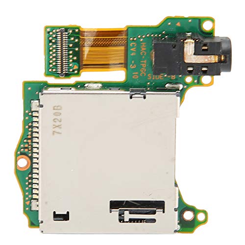 Akozon Lector de Tarjetas de Juego Módulo de Ranura de Cartucho Bandeja de Lector de Host Puerto de Orificio para Auriculares Apto para Nintendo Switch