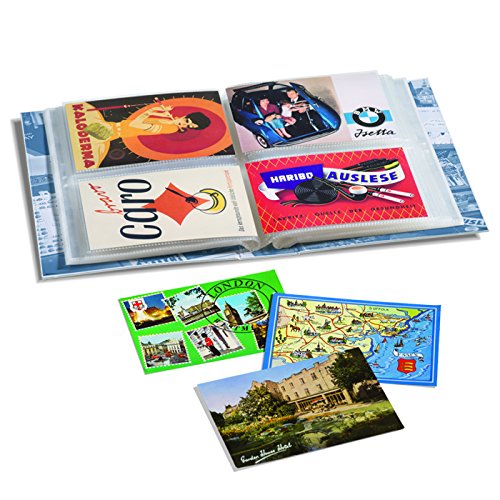 Álbum para tarjetas postales incl. 50 fundas para 4 tarjetas por funda, diseño B