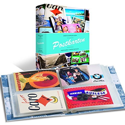 Álbum para tarjetas postales incl. 50 fundas para 4 tarjetas por funda, diseño B