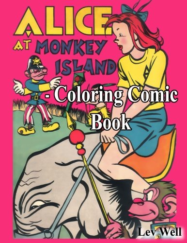 Alice At Monkey Island - Coloring Comic Book