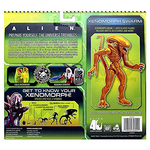 Alien Collection Enjambre de Xenomorfo - Marines Coloniales VS Aliens - Xenomorph Drone - Ataque Planetario Alien Battle Set