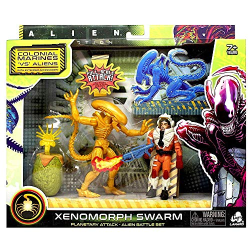 Alien Collection Enjambre de Xenomorfo - Marines Coloniales VS Aliens - Xenomorph Drone - Ataque Planetario Alien Battle Set