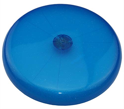 alldoro luz Sky Light de Aprox. 27 cm-Disco de frisbeescheibe con 3 LED para Playa, jardín y Exterior, para niños a Partir de 4 años y Adultos, Color Azul, (Manfred Roser 63018)