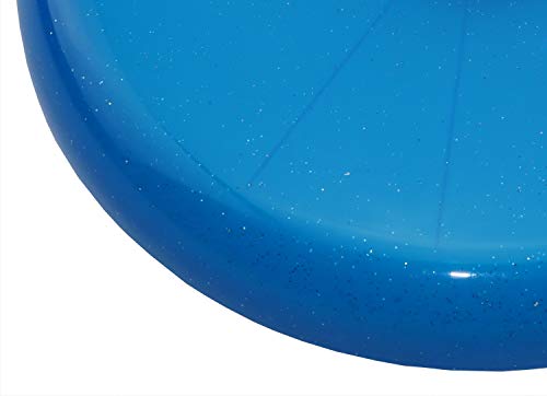 alldoro luz Sky Light de Aprox. 27 cm-Disco de frisbeescheibe con 3 LED para Playa, jardín y Exterior, para niños a Partir de 4 años y Adultos, Color Azul, (Manfred Roser 63018)