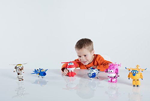 Alpha Animation & Toys- Transforming Super Wings YW710210 Transfoming Jett Plane, rojo, color blanco ( , color/modelo surtido