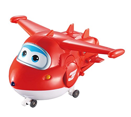 Alpha Animation & Toys- Transforming Super Wings YW710210 Transfoming Jett Plane, rojo, color blanco ( , color/modelo surtido