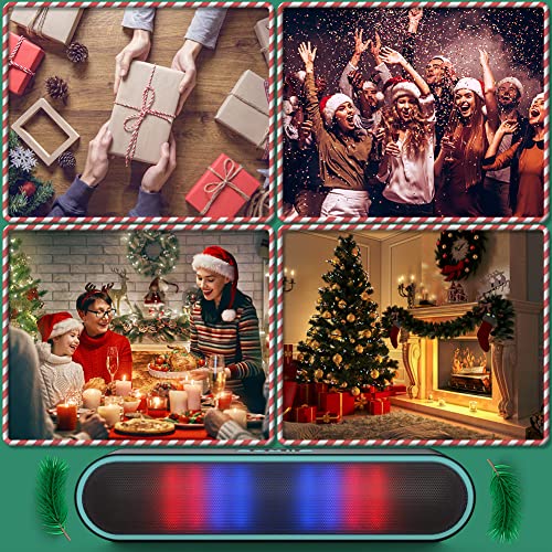 Altavoz Bluetooth Potente Portátil con luz LED 4+1 Altavoz inalámbrico Hi-Fi Estéreo Sonido Bluetooth 5.0 Construido en Micrófono Manos Libres/Modo AUX