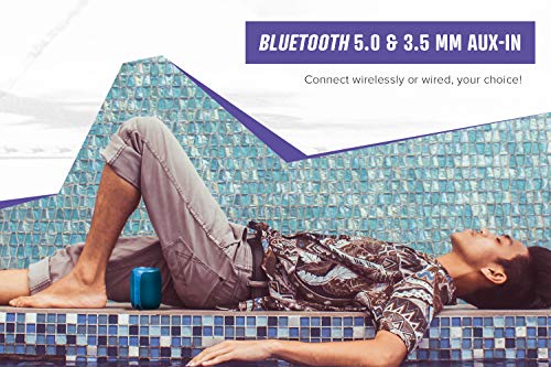 Altavoz para exteriores Creative MUVO Play-portátil Bluetooth 5.0, con certificación IPX7 de resistencia al agua, hasta 10 horas de autonomía y con Siri y Google Assistant (Negro)