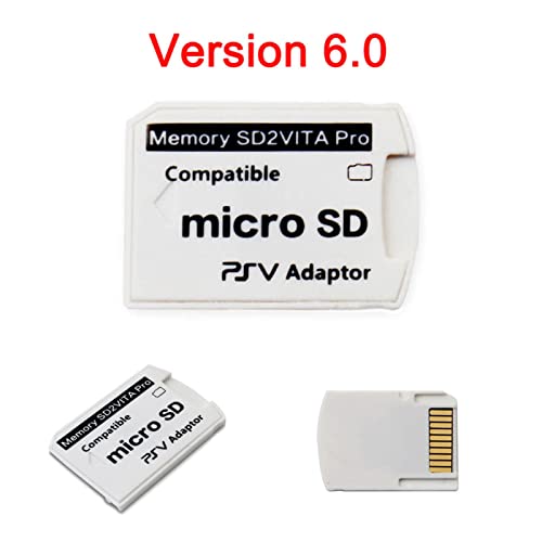 A/M Adaptador de Tarjeta de Memoria SD2Vita 6.0 Ultimate Version, PS Vita SD Adaptador SD 1000/2000 PSTV FW 3.65 HENkaku Enso System