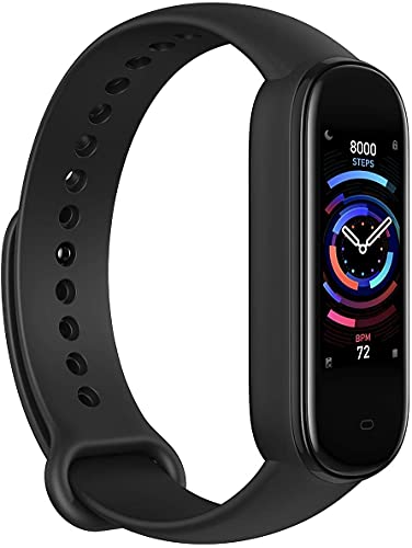 Amazfit Band 5 Smartwatch Tracker Fitness Reloj Inteligente Deporte Duración de la batería de 15 días Oxigeno en Sangre Ritmo cardiaco Monitoreo del Sueño Voz Soporta con Alexa Negro