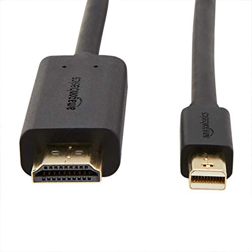 Amazon Basics - Cable adaptador Mini DisplayPort a HDMI (0,9 m)