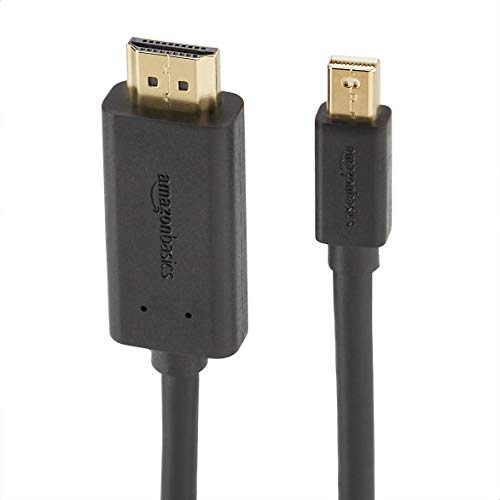 Amazon Basics - Cable adaptador Mini DisplayPort a HDMI (0,9 m)