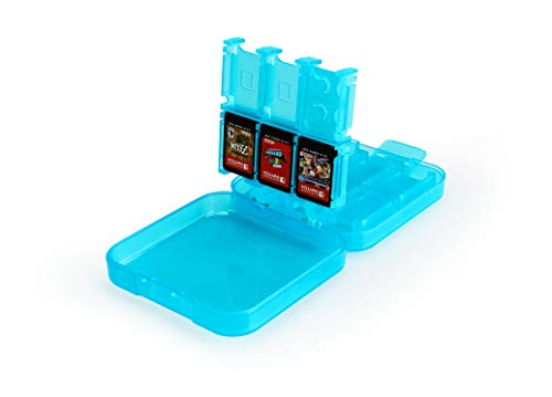 Amazon Basics - Funda para almacenamiento de juegos, para Nintendo Switch - Azul