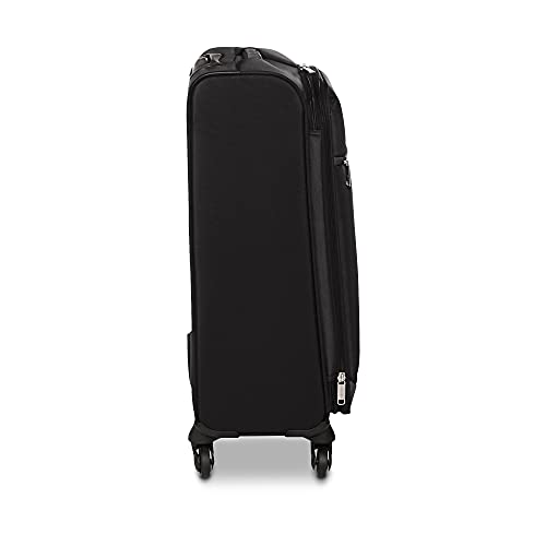 Amazon Basics - Maleta blanda con ruedas giratorias, 74 cm, Negro