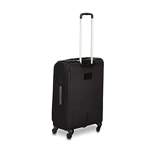 Amazon Basics - Maleta blanda con ruedas giratorias, 74 cm, Negro