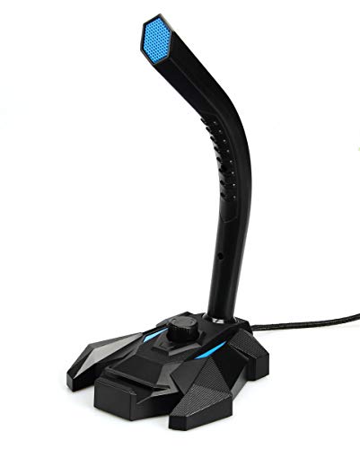 Amazon Basics - Micrófono USB para videojuegos, azul