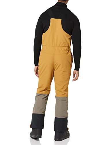 Amazon Essentials Overol de Nieve Aislado Resistente al Agua Babero de esquí, Oro/Marrón Claro, Bloque De Color, XS